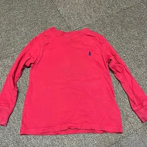 Ralph Lauren polo long sleeve red tshirt size 3t